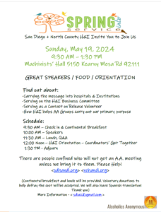 Spring into Service @ Machinists hall 